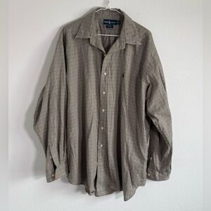 Ralph Lauren Men’s‎ Blake Brown Checkered Flannel Size XL